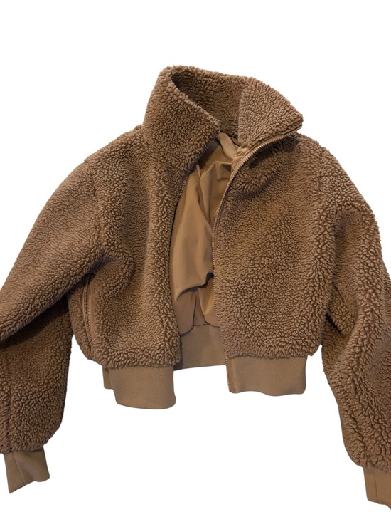 Aritzia Other - Aritzia Brown Sherpa Zip-Up Jacket